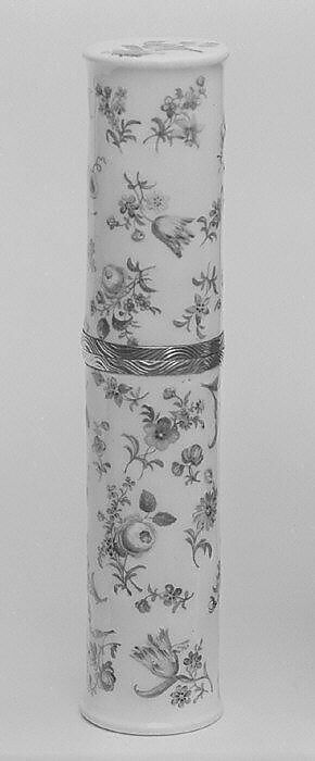 Needle case, Hard-paste porcelain, gold, German 