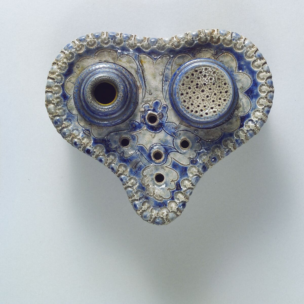 Inkstand, William Crolius, Stoneware, American