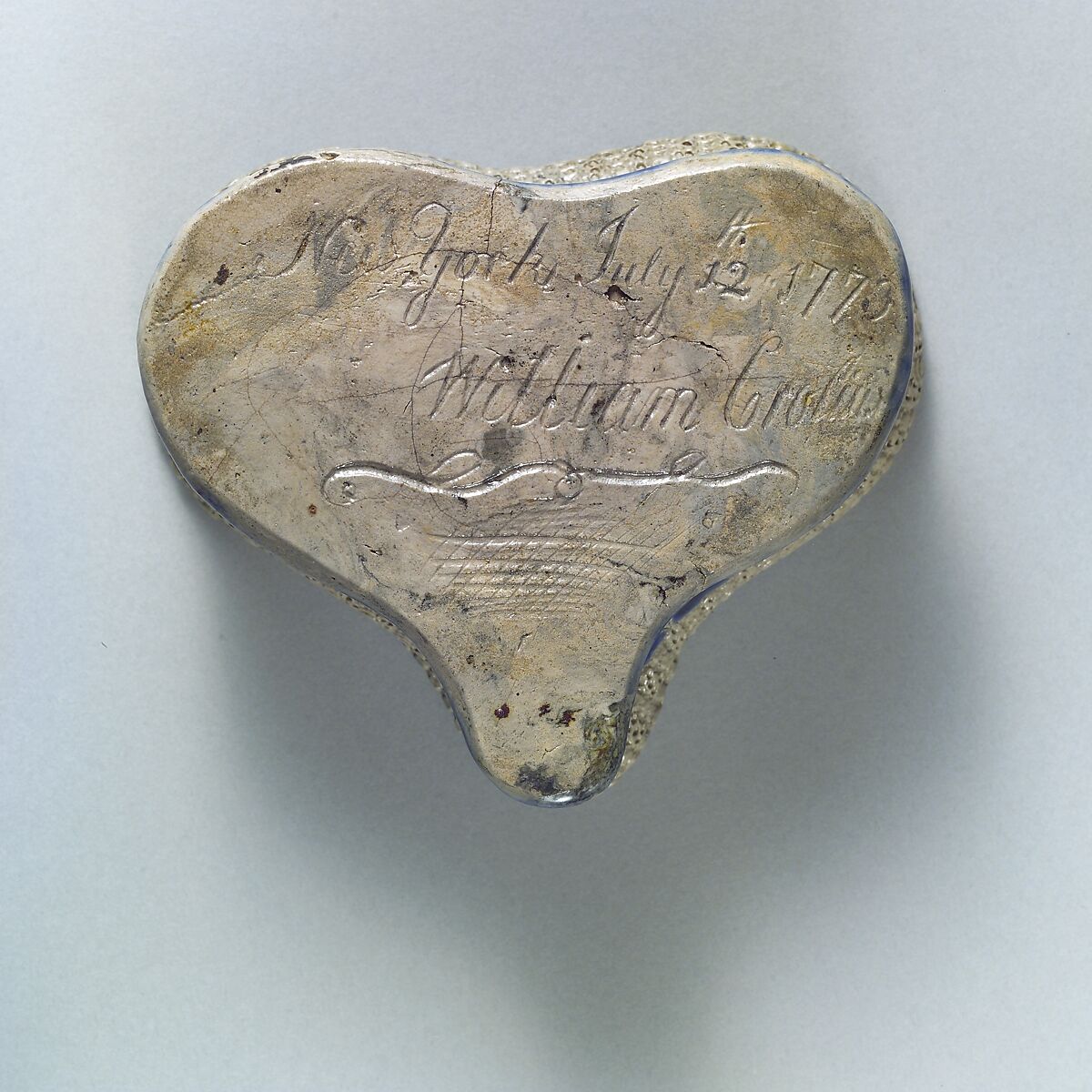 Inkstand, William Crolius, Stoneware, American