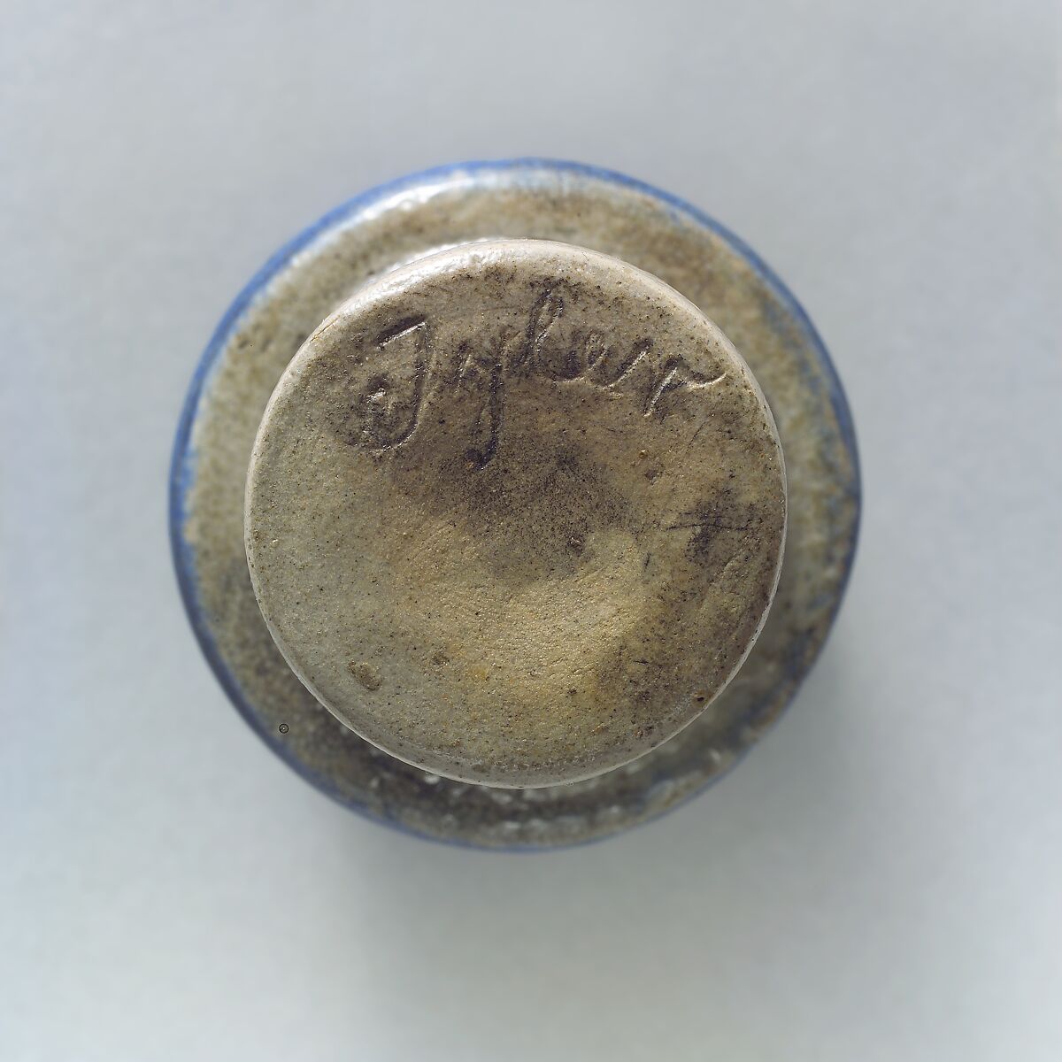 Inkstand, William Crolius, Stoneware, American