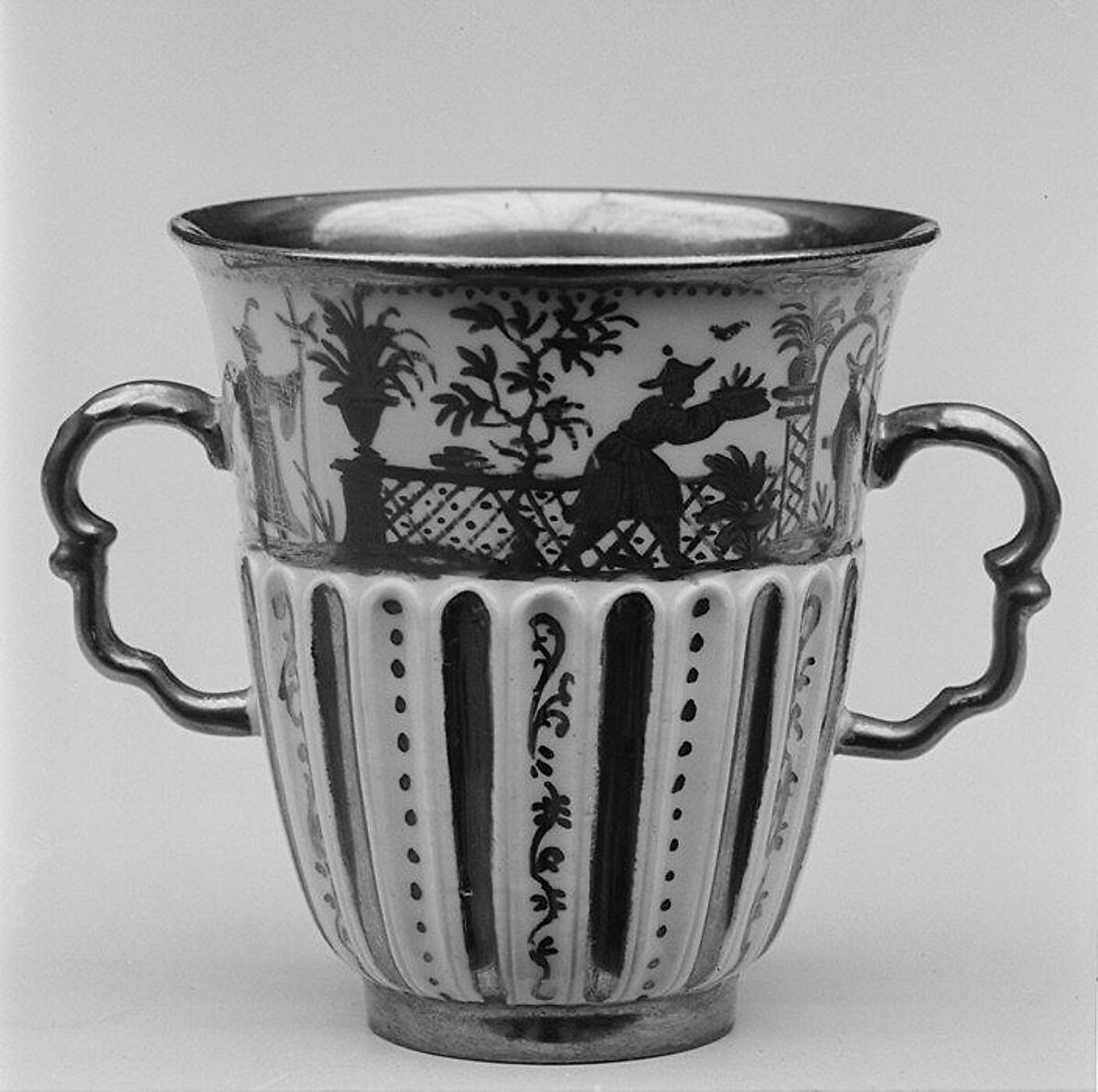 Cup, Meissen Manufactory (German, 1710–present), Hard-paste porcelain, German, Meissen with German, Augsburg decoration 