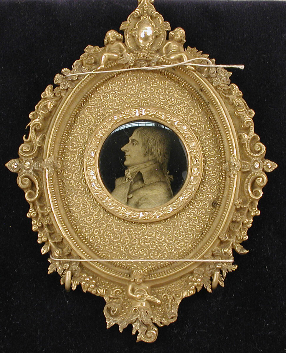 Medallion, Verre églomisé, French 