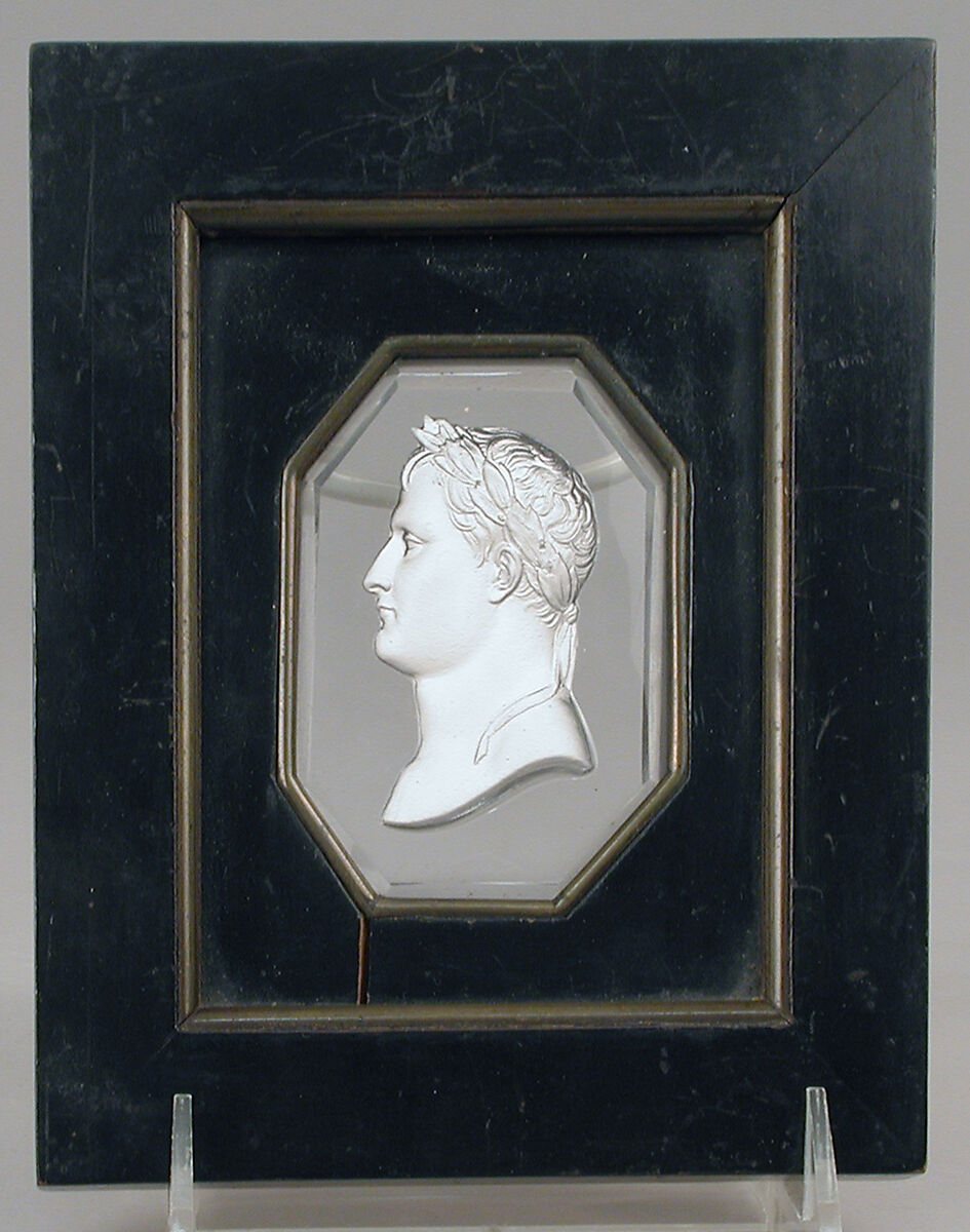 Napoleon I (1769–1821), Emperor of the French, Ceramic paste, glass; wood and brass frame, French 