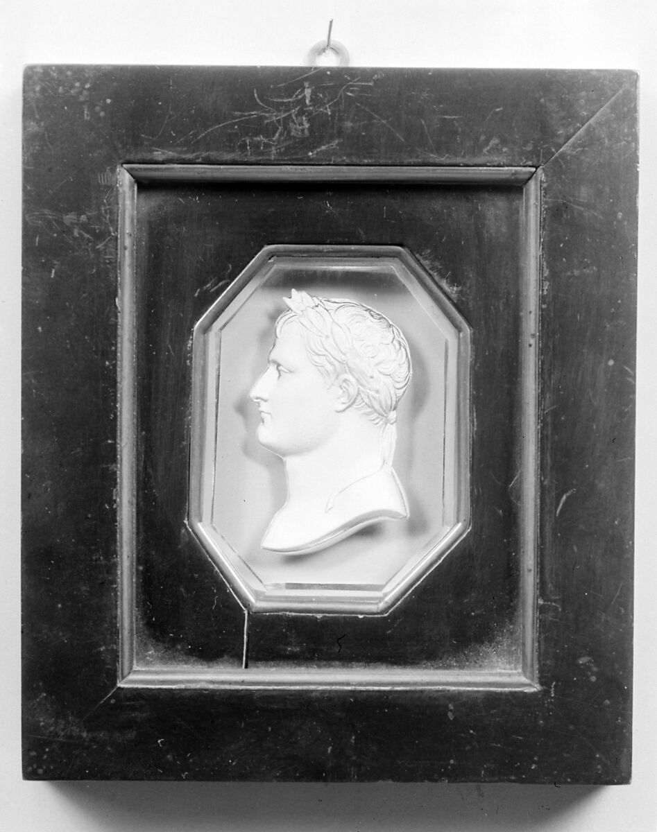 Napoleon I (1769–1821), Emperor of the French, Ceramic paste, glass; wood and brass frame, French
