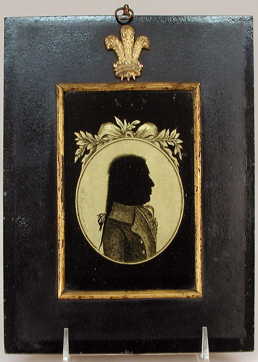 Portrait of a man, Aug. Forberger (1762–1865), Verre églomisé, French, Paris 