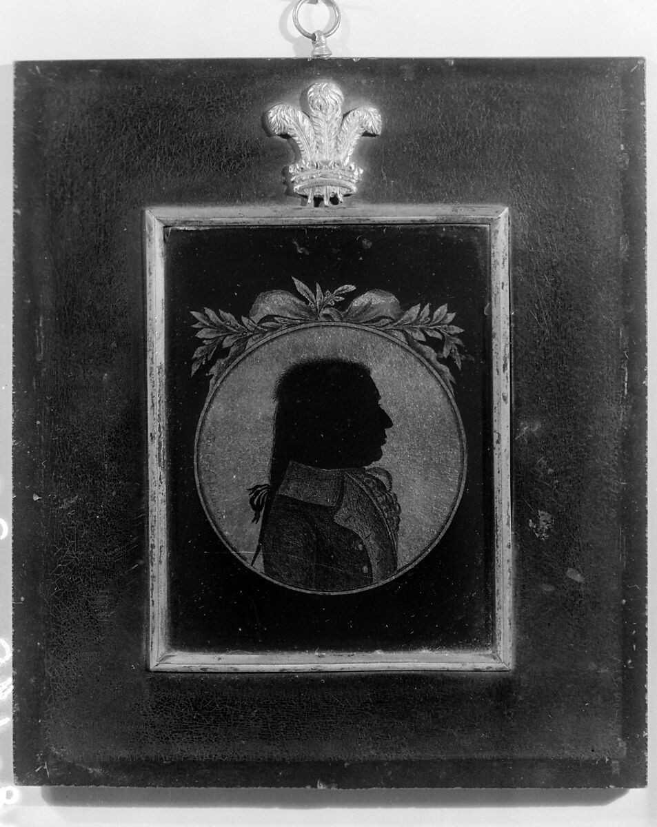Portrait of a man, Aug. Forberger (1762–1865), Verre églomisé, French, Paris