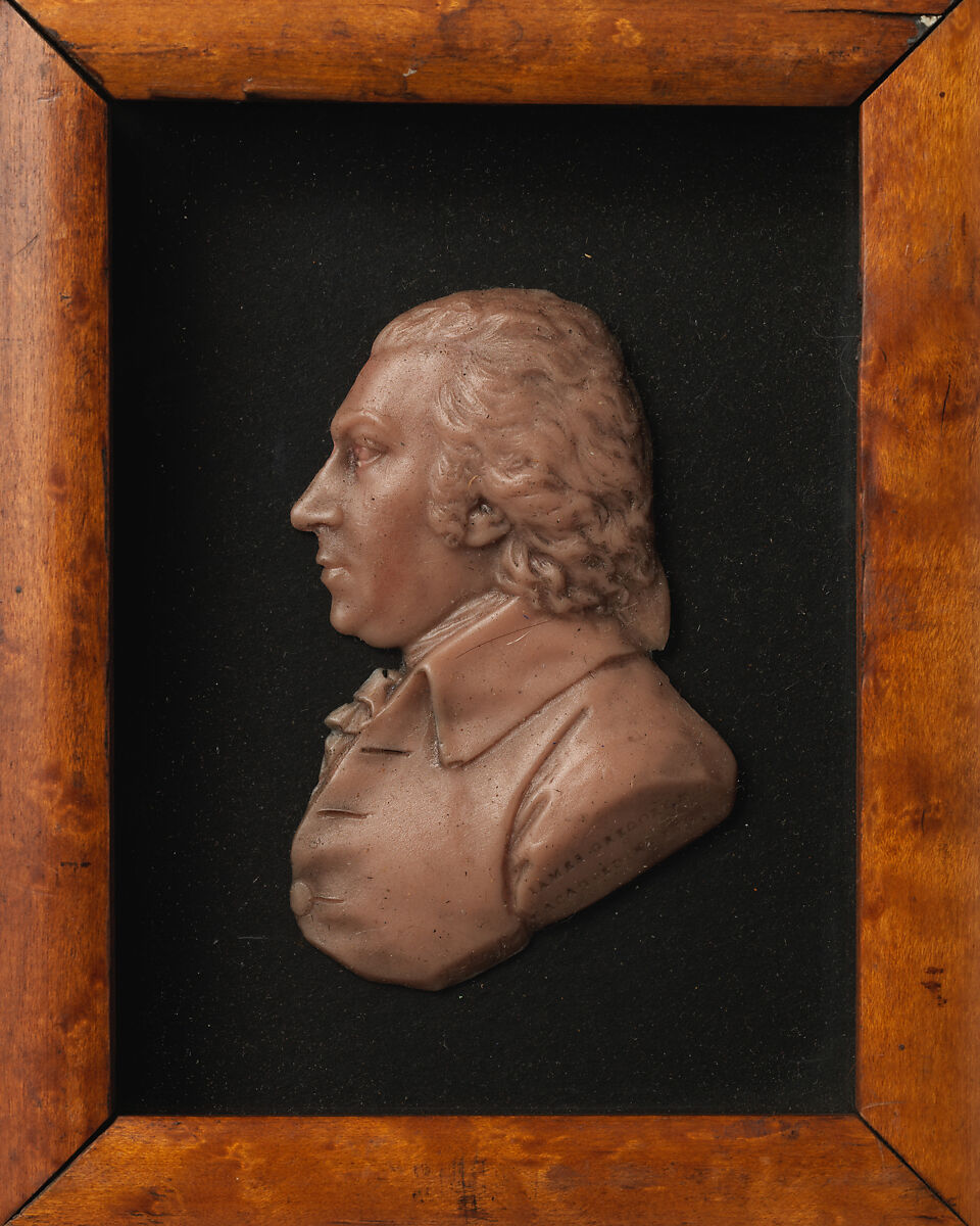 James Gregory, M.D. (1753–1821), James Tassie (British, Glasgow, Scotland 1735–1799 London), Pink wax on black pasteboard; frame: wood, British 