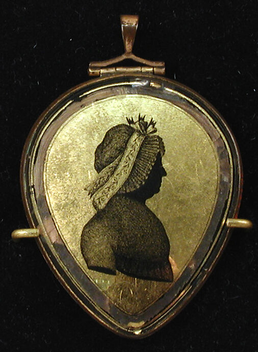 Locket, Hartmann (active Mitau), Verre églomisé, Russian, Mitau