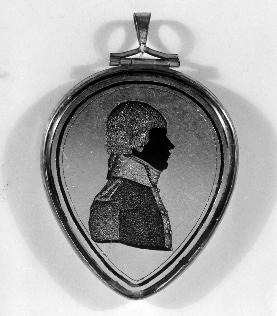 Locket, Hartmann (active Mitau), Verre églomisé, Russian, Mitau