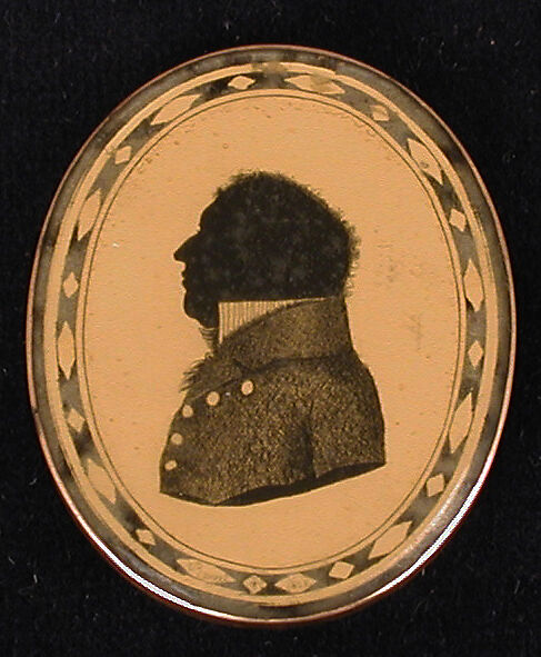 Medallion, Rauert, Verre églomisé, probably Russian 