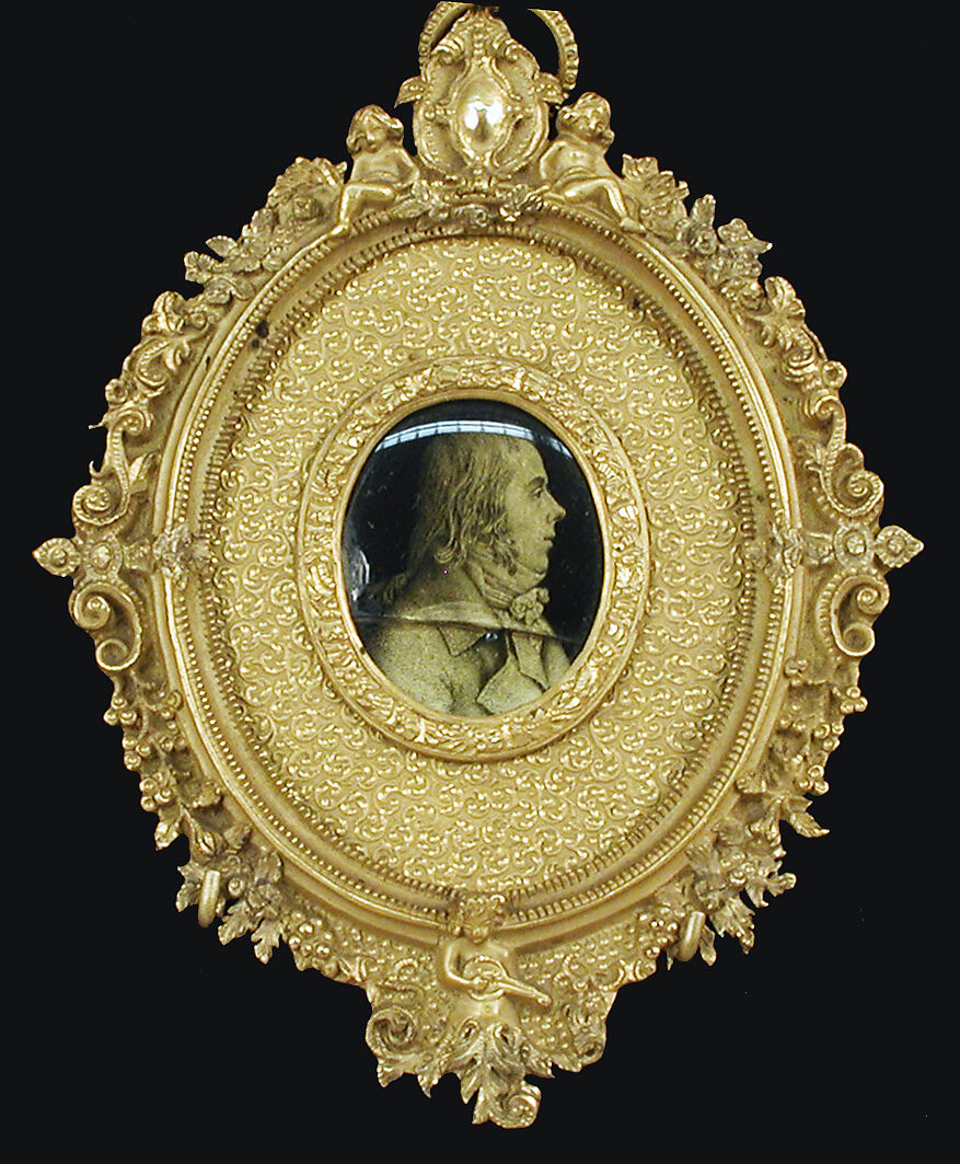 Medallion, Glass, French 