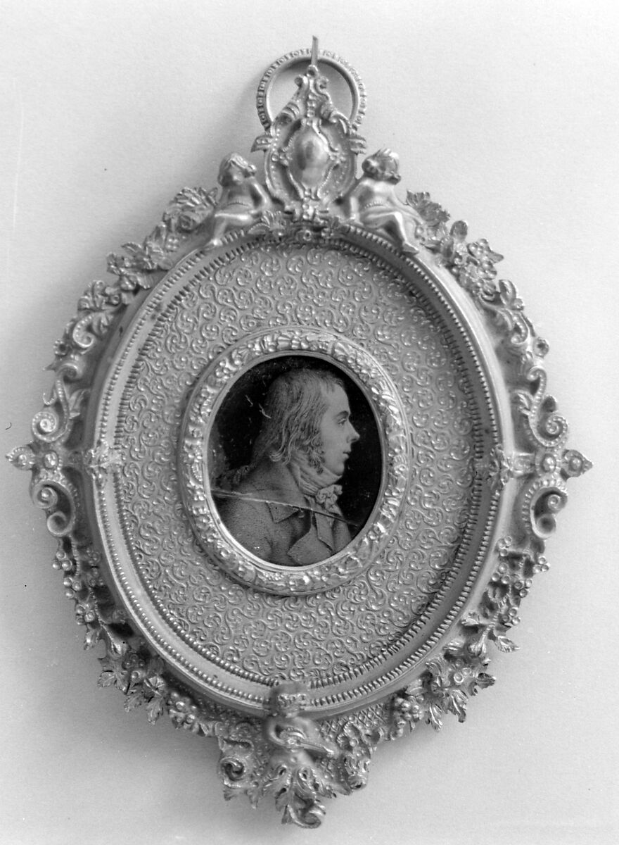 Medallion, Glass, French