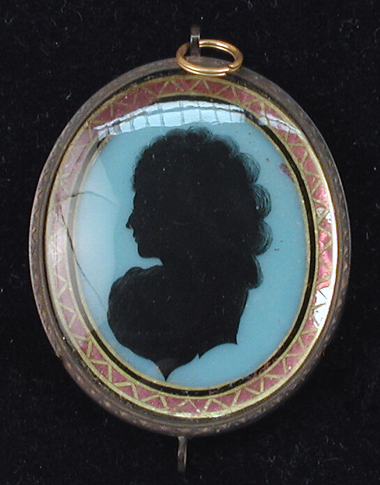 Locket, Verre églomisé, German 