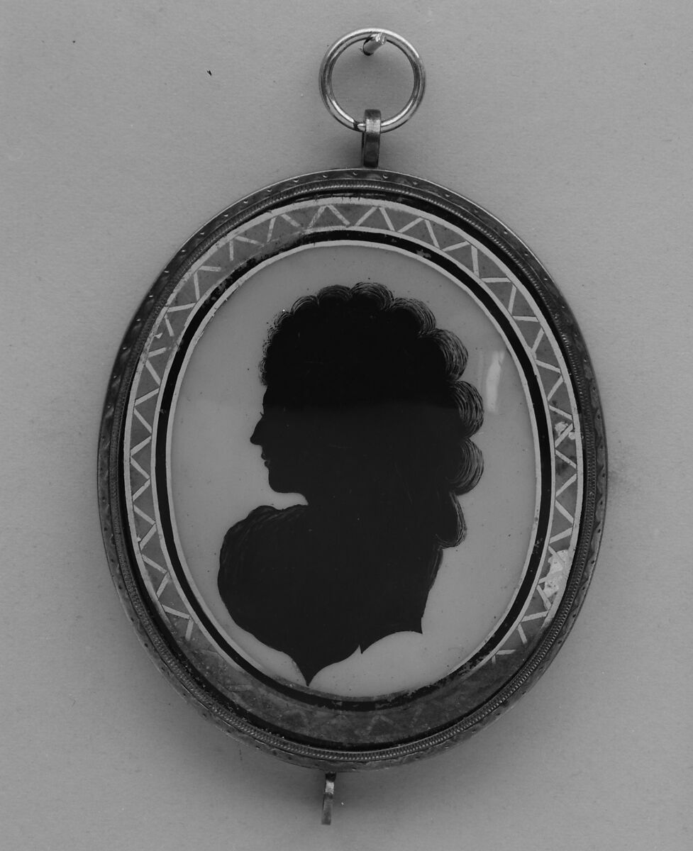 Locket, Verre églomisé, German