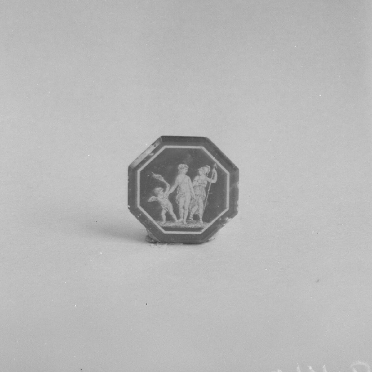 Plaquette (one of a pair), Glass, possibly French