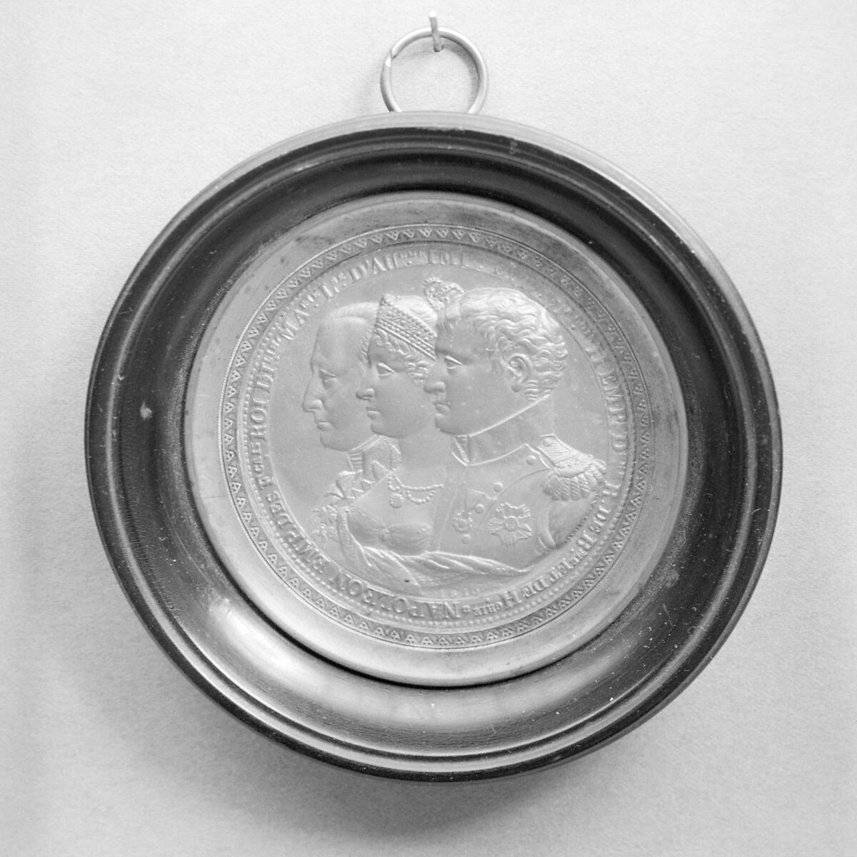 Napoleon (1769–1821), Marie Louise (1791–1847) and François II (1768–1835), Brass, French