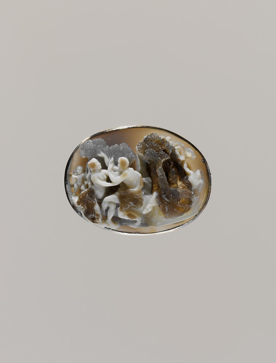 Lovers (Venus and Adonis ?) in a landscape, Sardonyx, Italian, Milan 