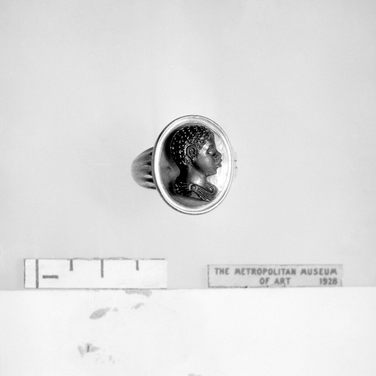 Bust of an African boy, Sardonyx and gold, Italian, probably Venice