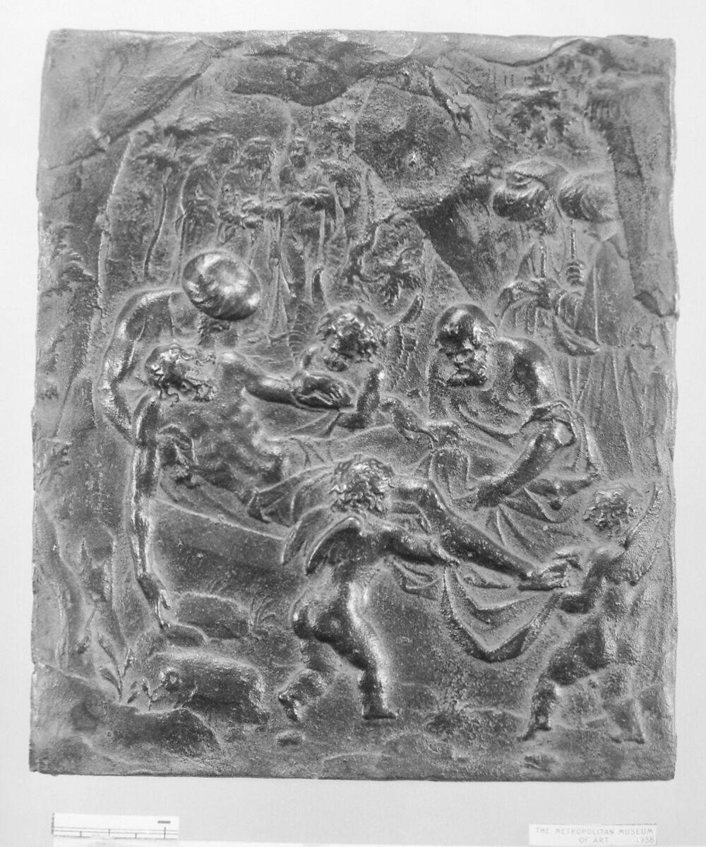 Entombment, Monogrammist CB, Bronze, dark brown patina., probably Dutch 