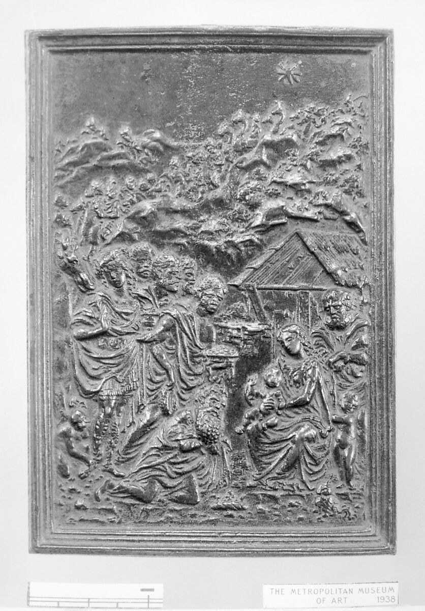 Adoration of the Magi, Moderno (Galeazzo Mondella) (Italian, Verona 1467–1528 Verona), Bronze, Northern Italian 