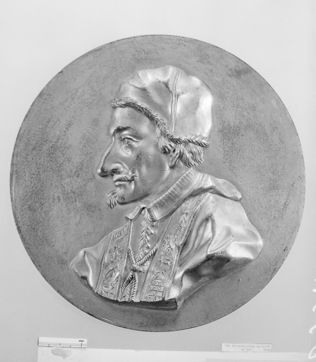 Pope Innocent XI (Benedetto Odescalchi) (1611–1689, Pope 1676–89), Gilt bronze, Italian 