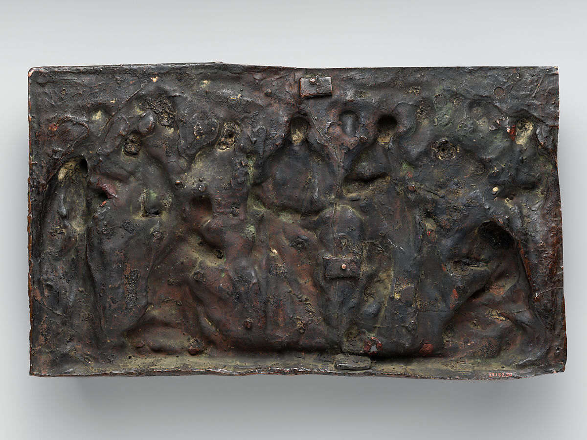 Saint Ignatius Loyola with Saints and Martyrs of the Jesuit Order, Alessandro Algardi (Italian, Bologna 1598–1654 Rome), Bronze, Italian, Rome