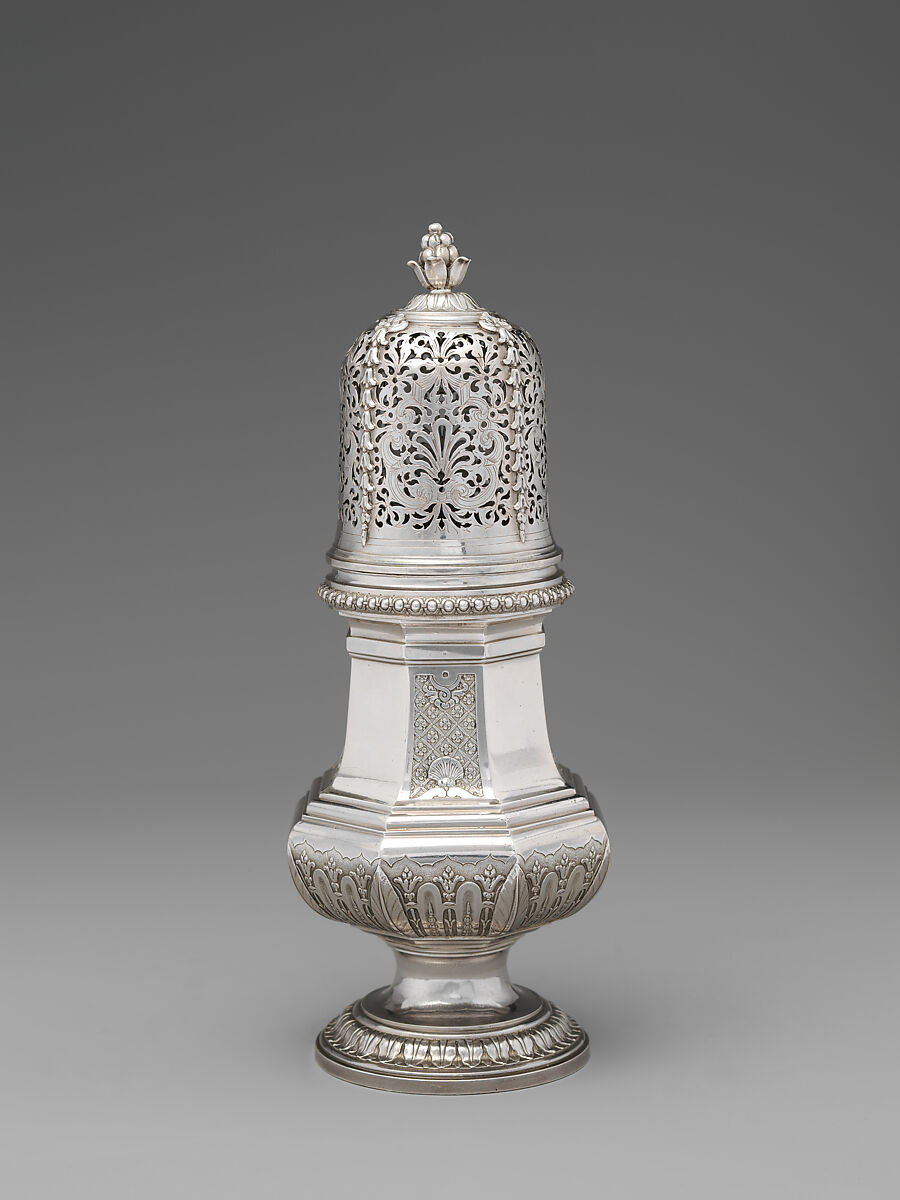 Sugar caster (one of a pair), Nicolas Besnier (French, 1686–1754, master 1714), Silver, French, Paris 