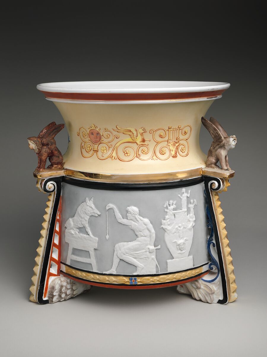 Jardinière, Union Porcelain Works (American, 1863–1922), Porcelain, American