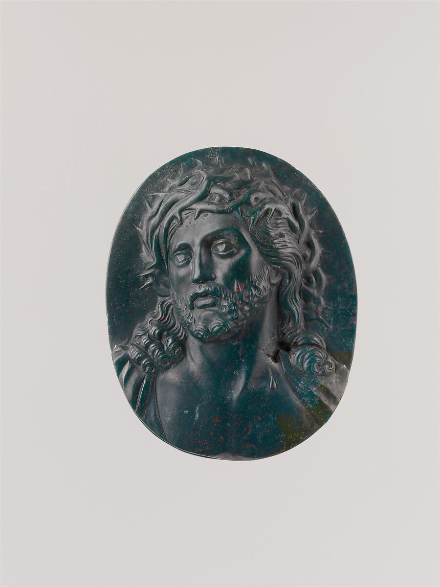 Bust of Christ crowned with thorns, Heliotrope, Italian, probably Milan 