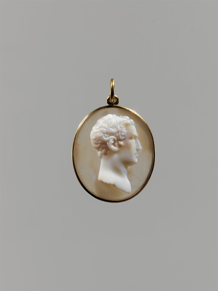 William Ponsonby, Viscount Duncannon, Future Second Earl of Bessborough, Johann Lorenz Natter (German, 1703–1765), Onyx, mounted in gold as a pendant, British, probably London 