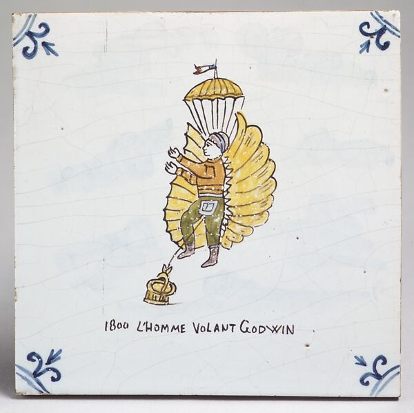 Tile, Georges Martel, Faience, French, Desvres 