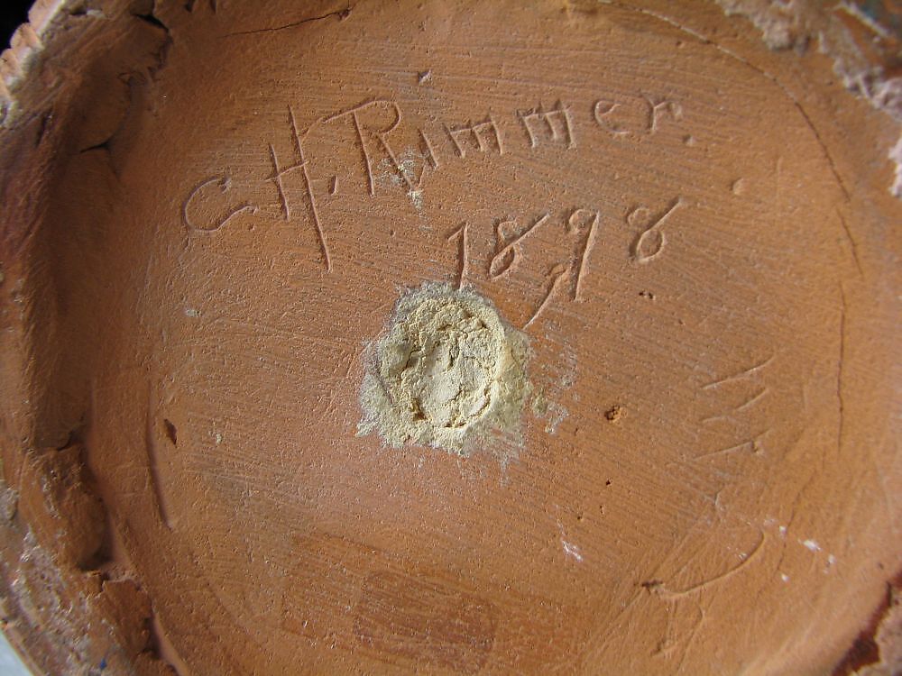 Vase, Caroline H. Rimmer (1851–1918), Earthenware, American