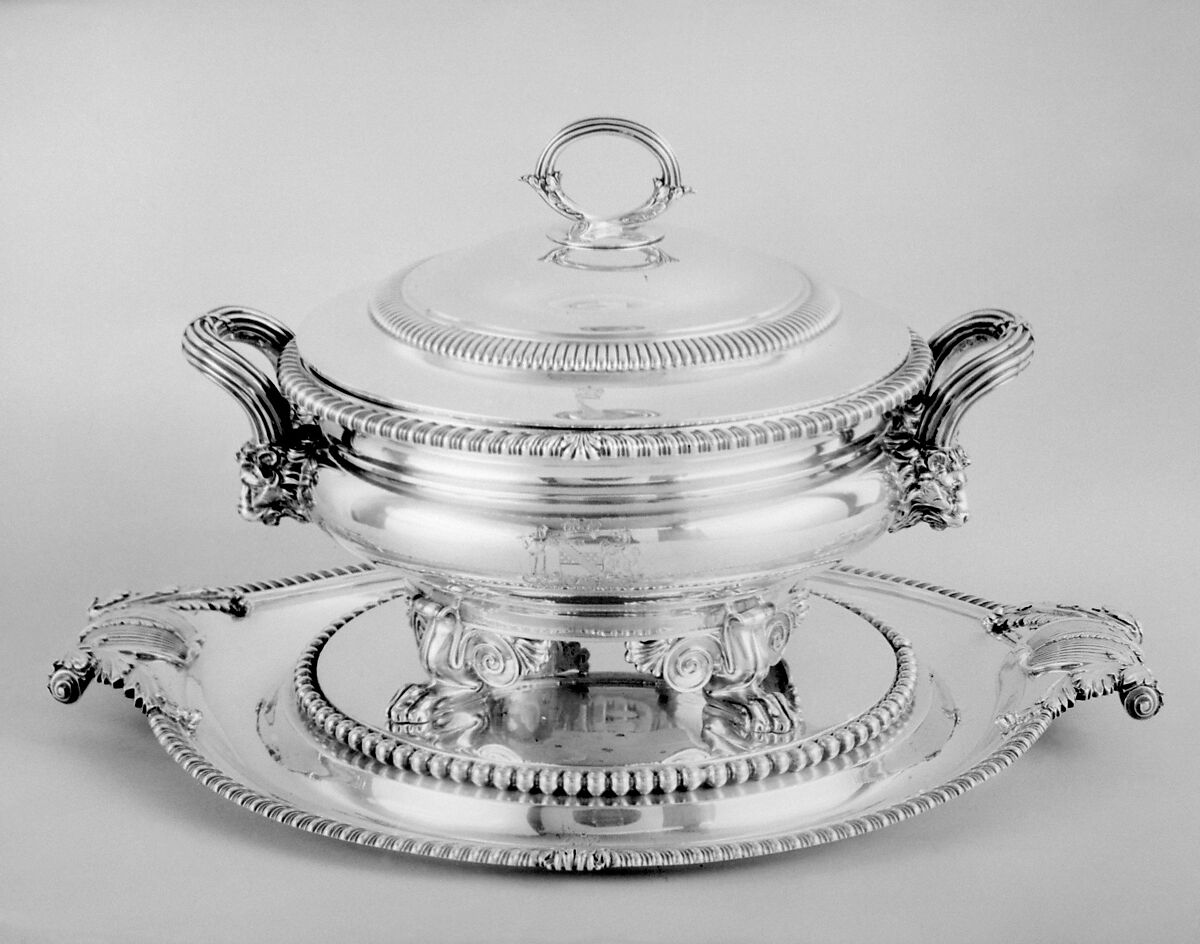 Soup tureen with cover and stand, Paul Storr (British, 1771–1844), Silver, British, London