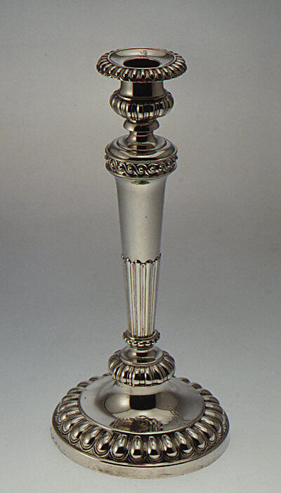 Set of four candlesticks, Matthew Boulton (British, Birmingham 1728–1809 Birmingham), Silver, British, Birmingham 