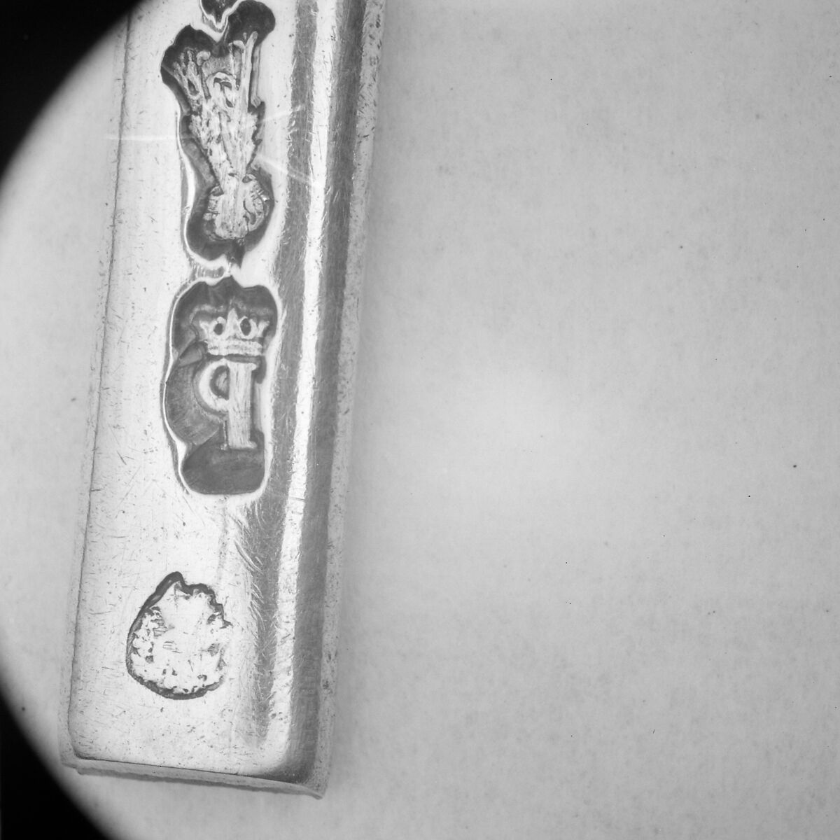 Section of a spoon handle, Nicolas Gonthier (master 1768, active 1793), Silver, French, Paris