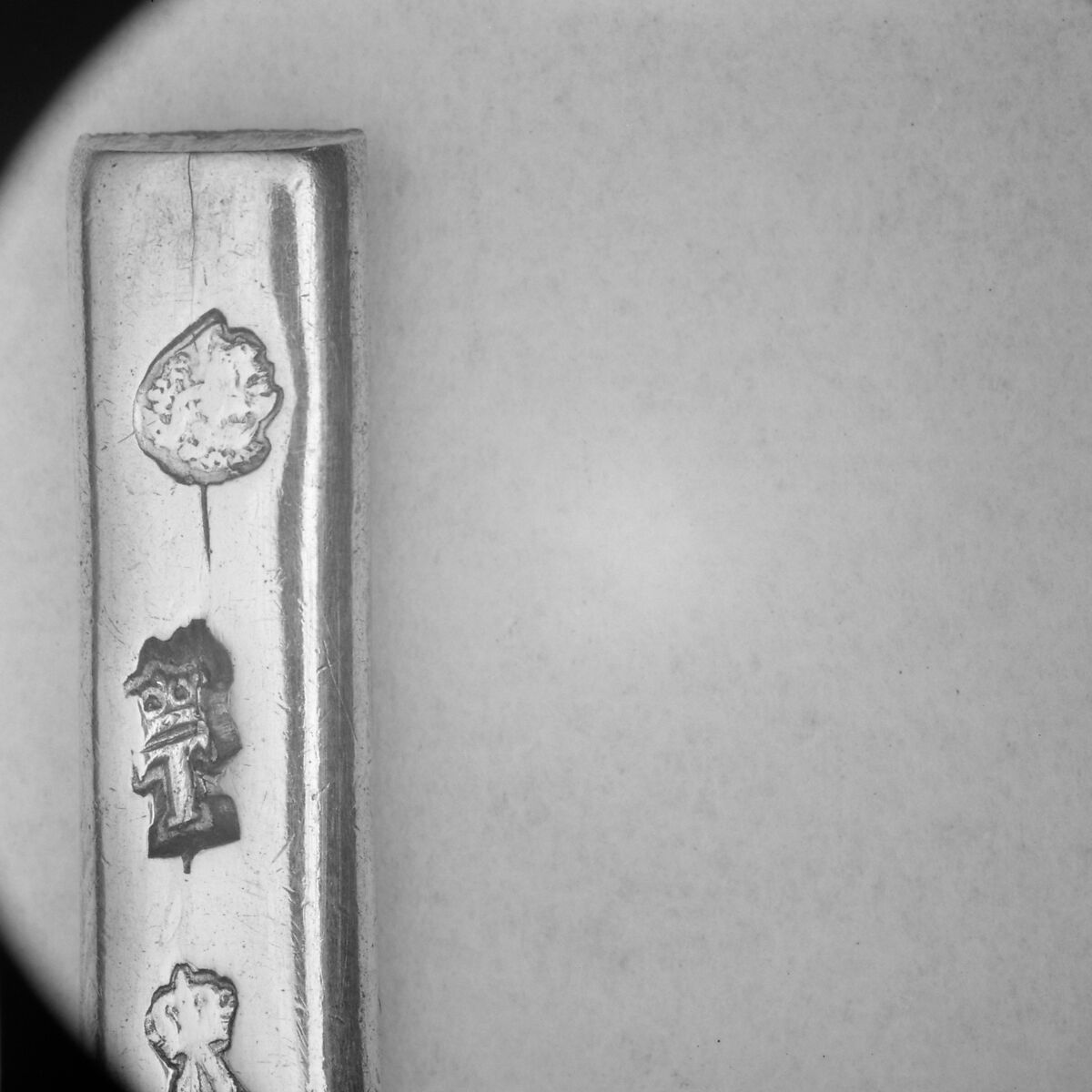 Section of a spoon handle, Nicolas Gonthier (master 1768, active 1793), Silver, French, Paris