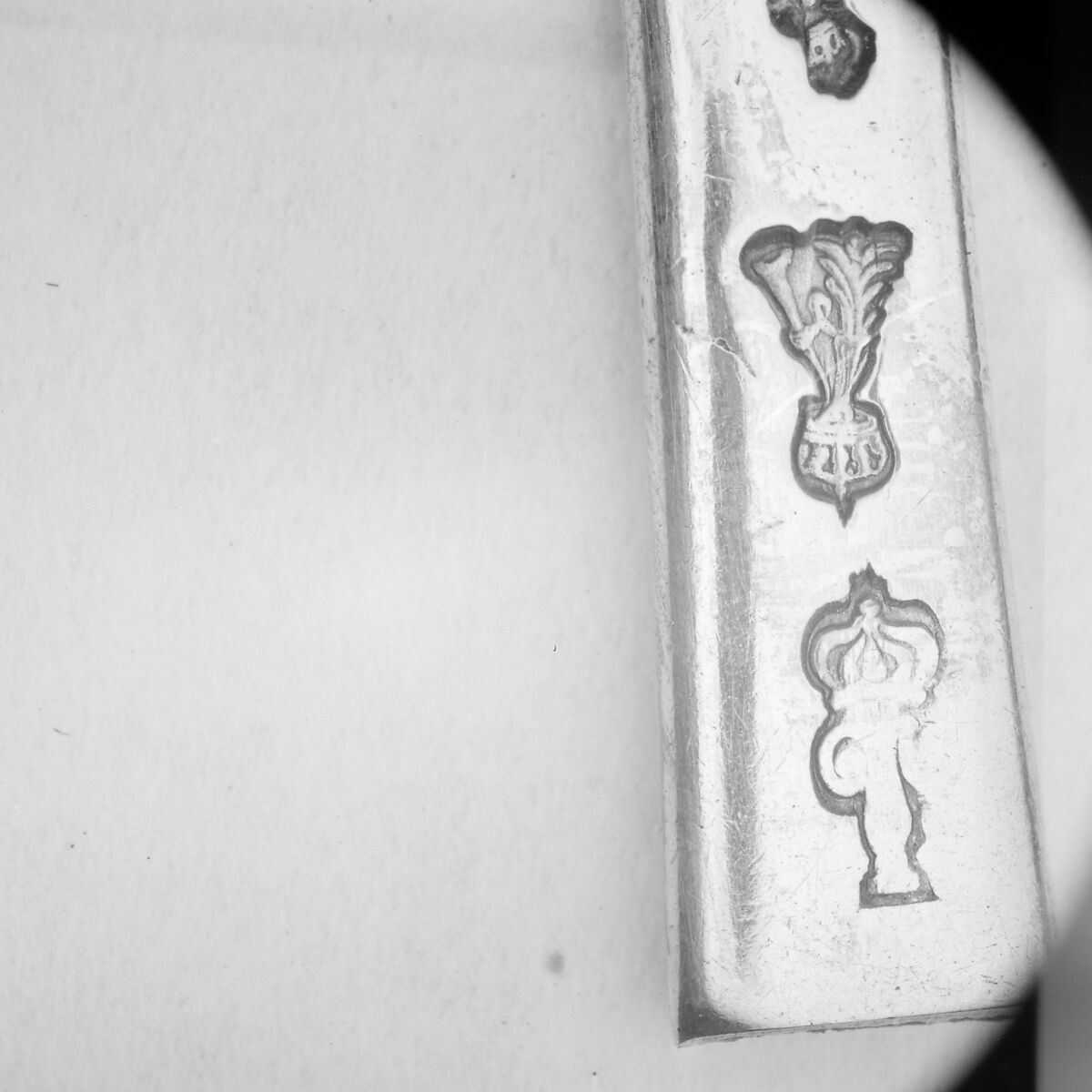 Section of a spoon handle, Pierre-Charles Micalef (master 1773, recorded 1806), Silver, French, Paris