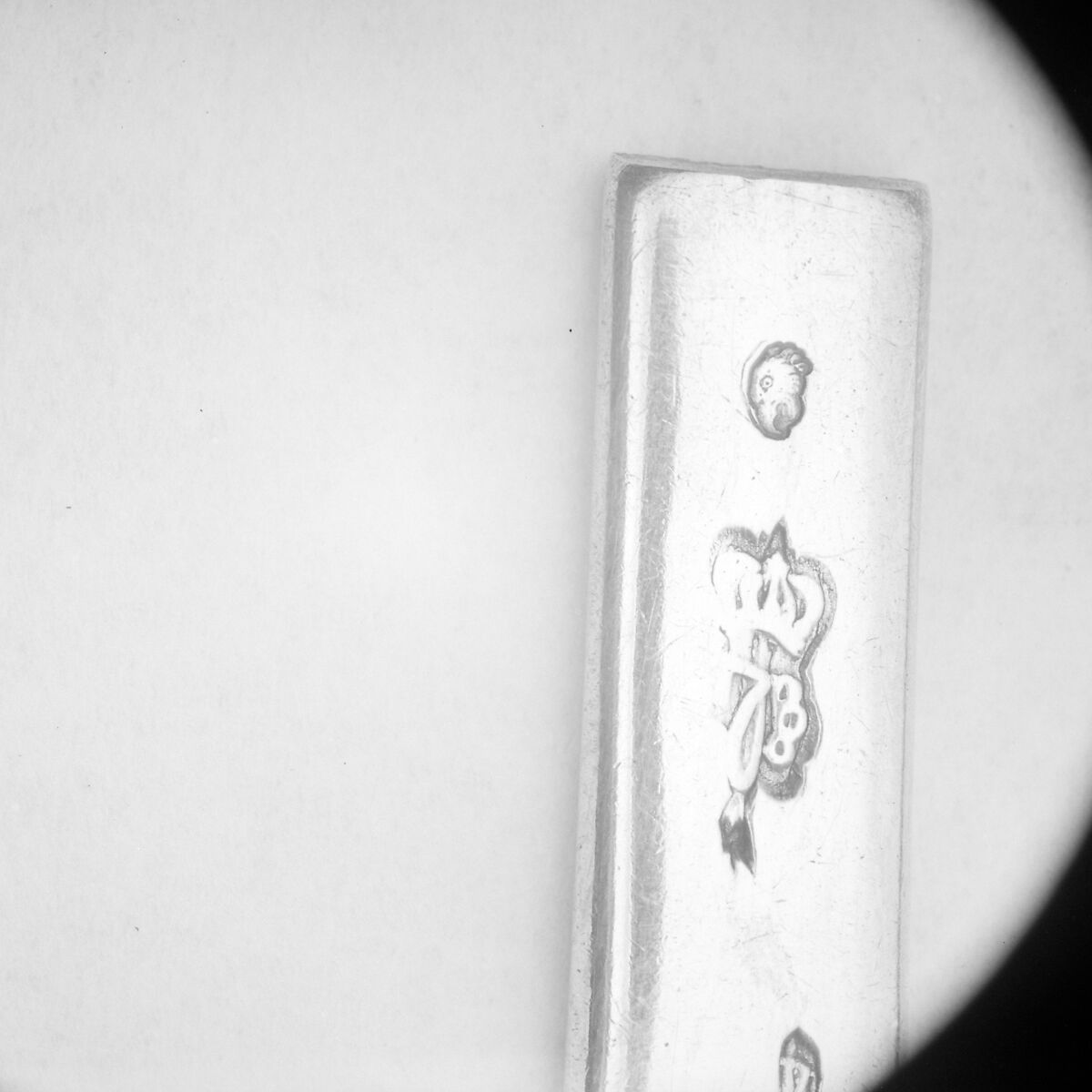 Section of a spoon handle, Gabriel Gerbu (master 1782, recorded 1806), Silver, French, Paris