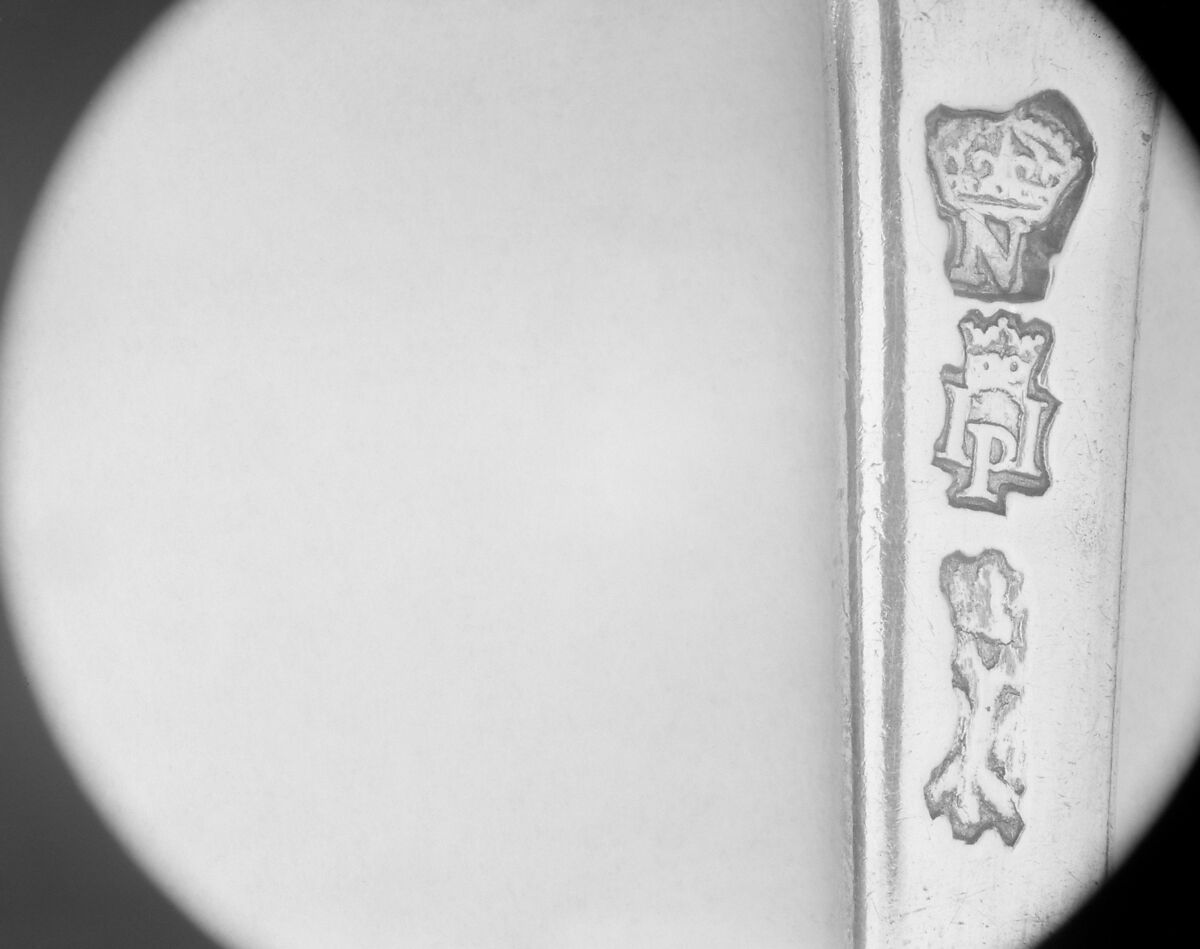 Section of a spoon handle, Probably by Jacques-Joseph Pierquint, Silver, French, Cambrai (Lille Mint) 