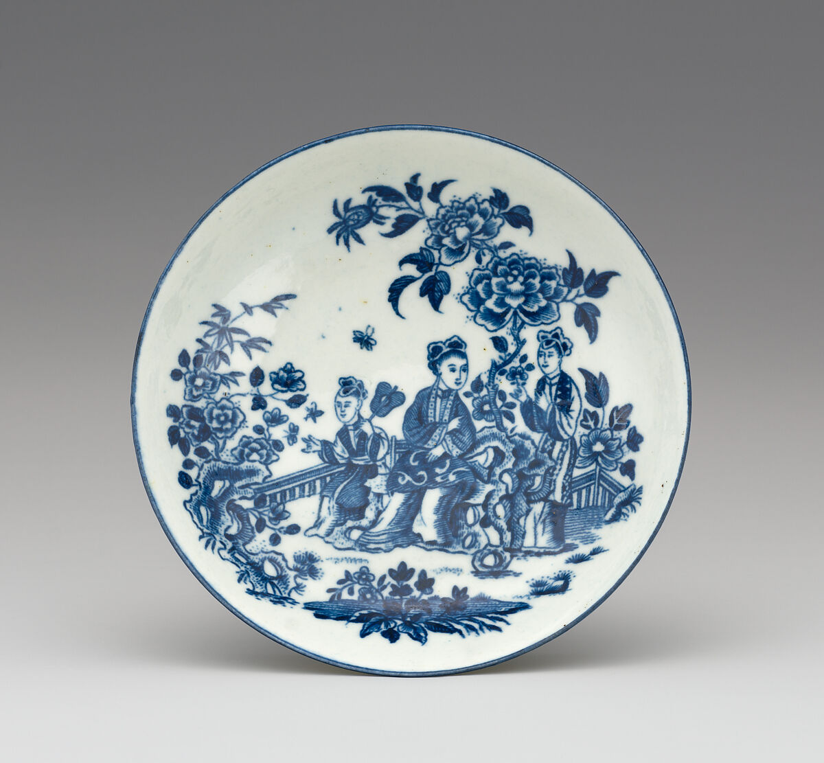 Cup and saucer, Worcester factory (British, 1751–2008), Soft-paste porcelain, British, Worcester