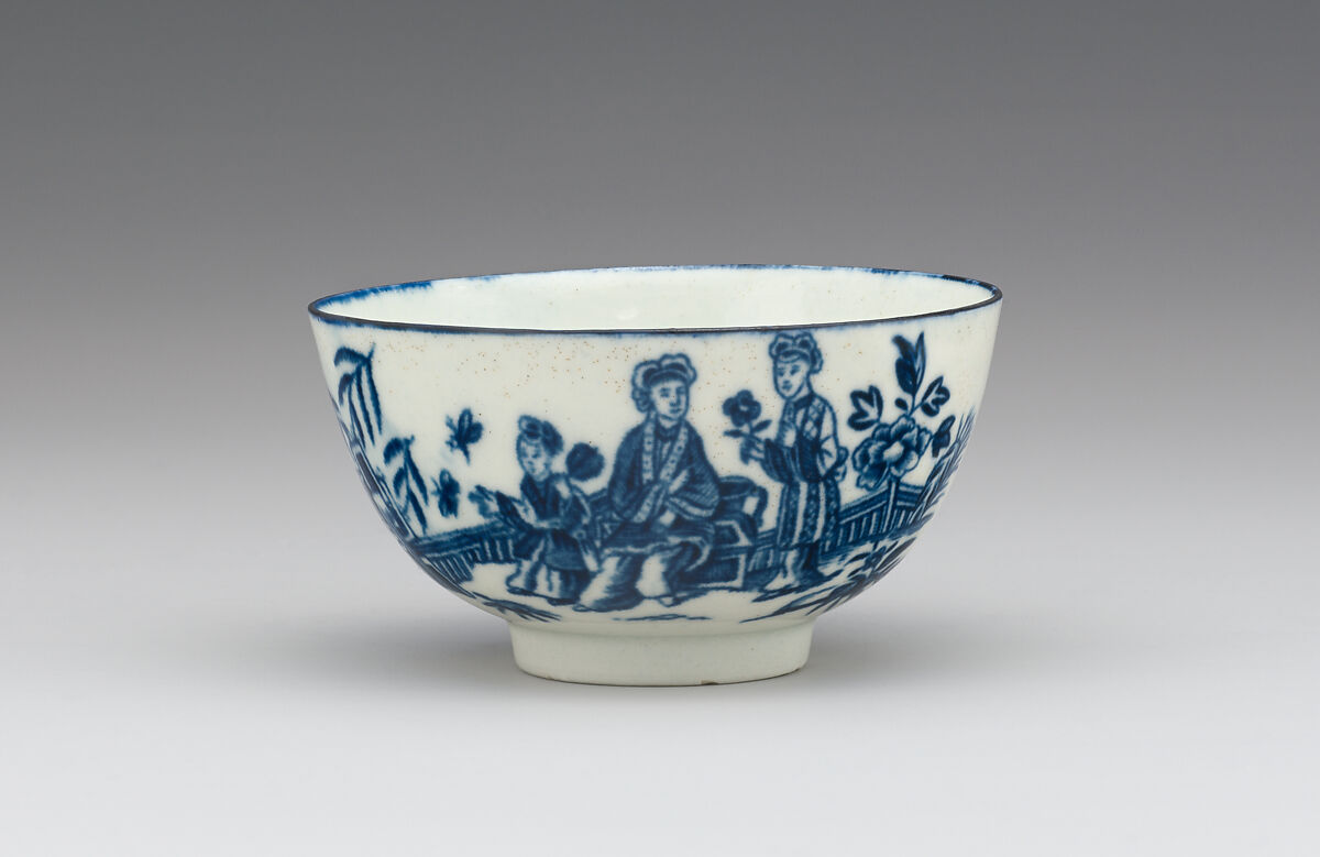 Cup and saucer, Worcester factory (British, 1751–2008), Soft-paste porcelain, British, Worcester