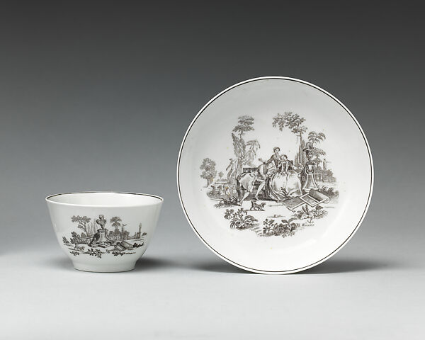 Cup and saucer (part of a set of four)