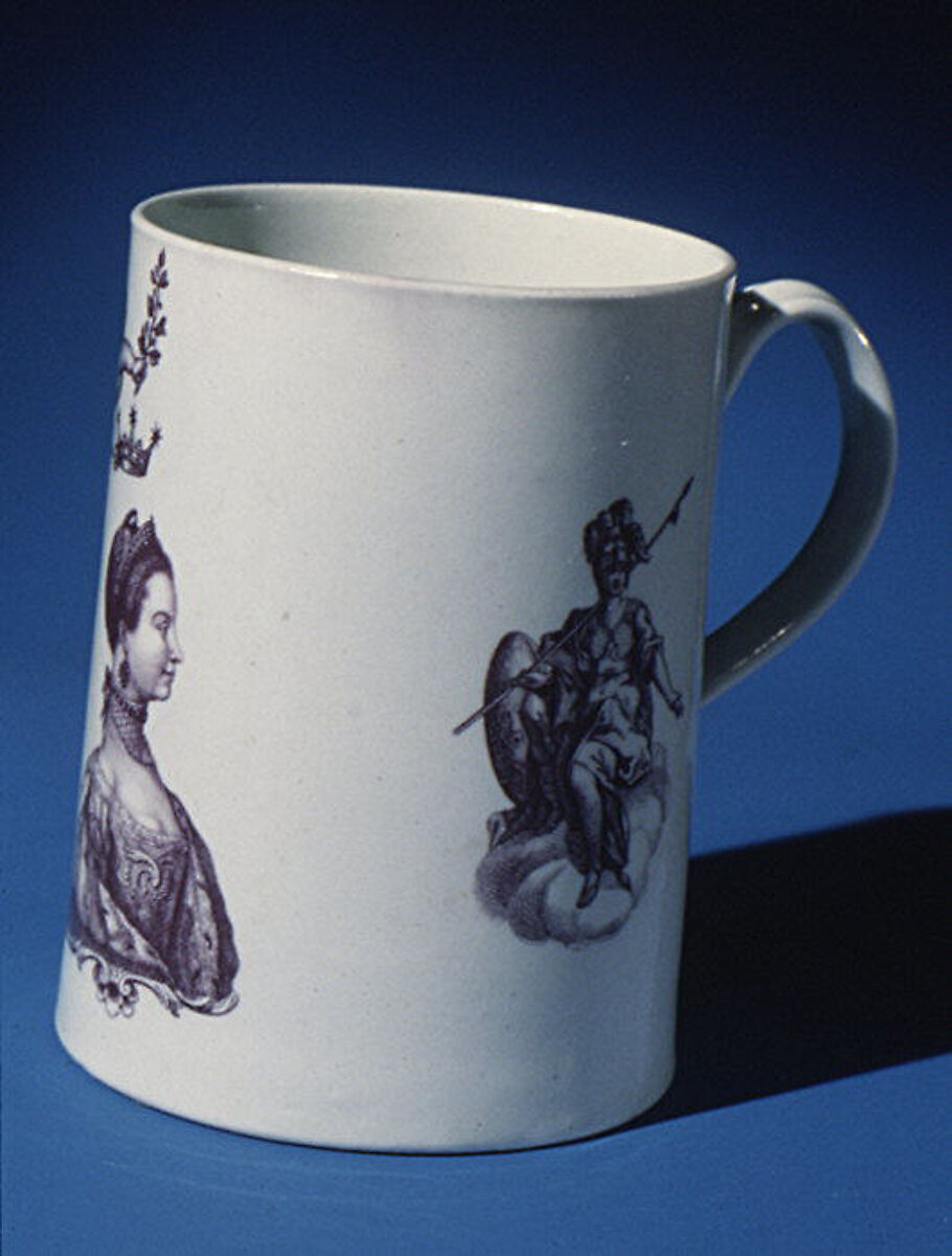 Mug, Worcester factory (British, 1751–2008), Soft-paste porcelain, British, Worcester 