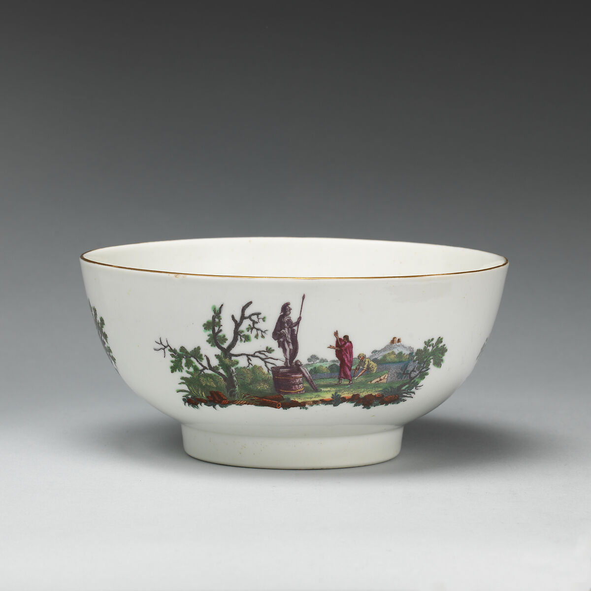 Bowl, Worcester factory (British, 1751–2008), Soft-paste porcelain, British, Worcester 