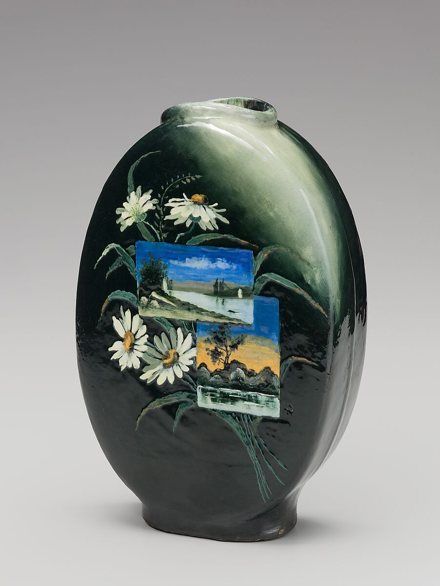 Vase, T. J. Wheatley &amp; Company (1880–1882), Earthenware, American 