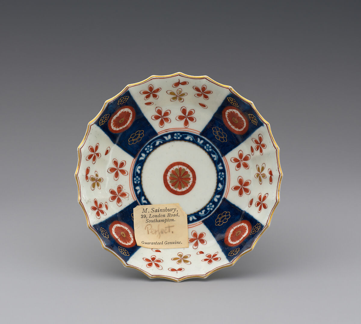 Saucer (part of a service), Worcester factory (British, 1751–2008), Soft-paste porcelain, British, Worcester 