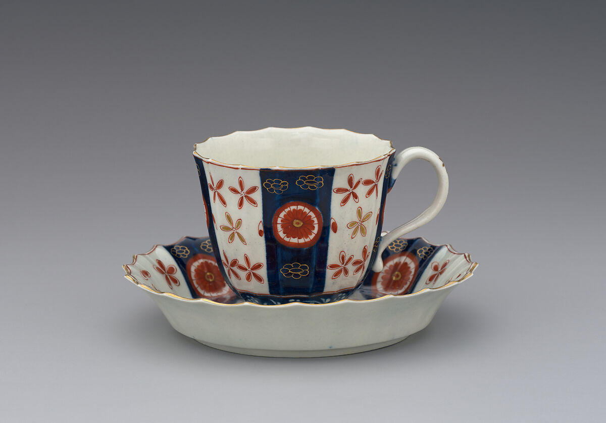 Chocolate cup (part of a service), Worcester factory (British, 1751–2008), Soft-paste porcelain, British, Worcester