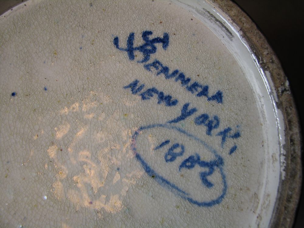 Vase, John Bennett (1840–1907), Earthenware, American