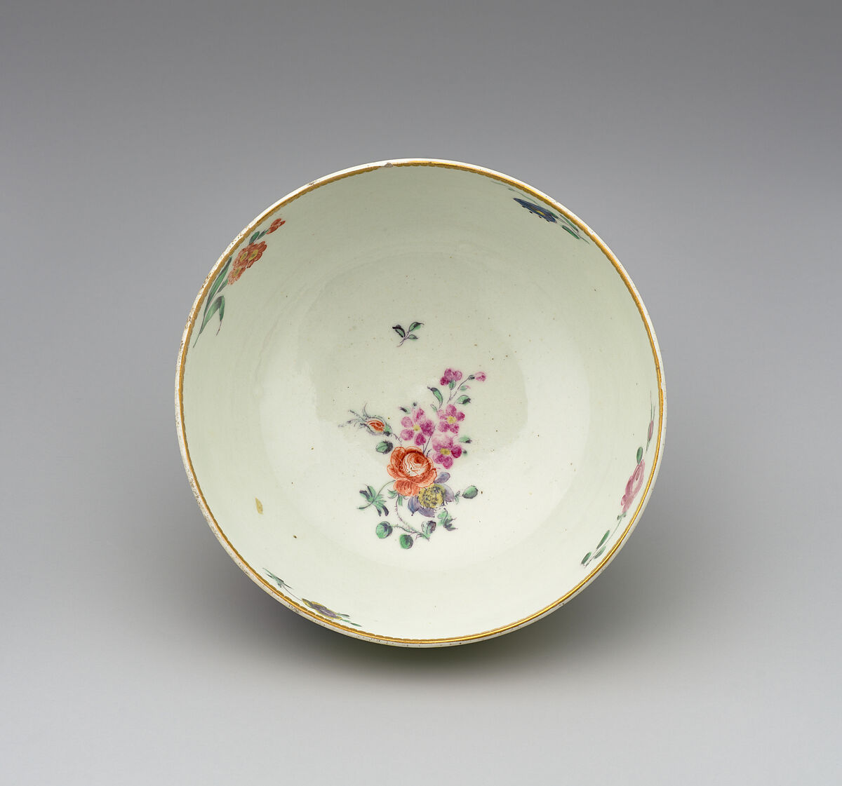 初期Worcester シュガーボウル(1770年頃) Worcester factory - Bowl - British, Worcester - The Metropolitan