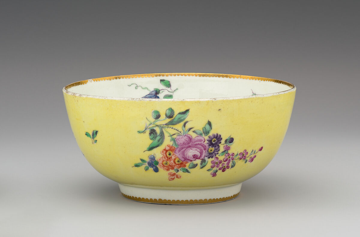 Bowl, Worcester factory (British, 1751–2008), Soft-paste porcelain, British, Worcester 
